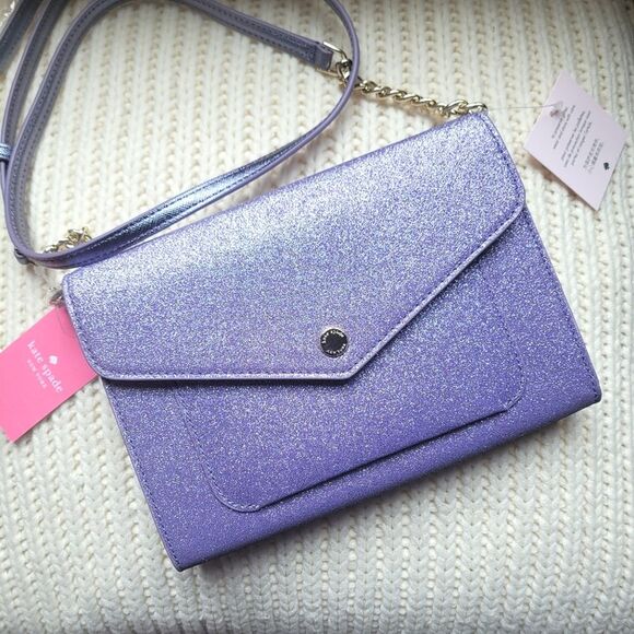 NWT KATE SPADE GLITTER CONVERTIBLE BAG - Picture 2 of 15